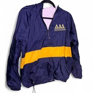 Charles River size L Texas Christian University windbreaker Delta Delta Delta